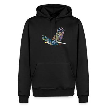 Aigle - Sweat à capuche Premium bio Homme - noir - Devant - Nico (187cm)