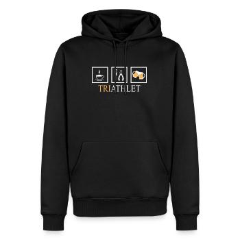 Triathlet Elektroniker Bier lustiges Elektriker - Männer Premium Bio Hoodie - Schwarz - Vorne - Nico (187cm)