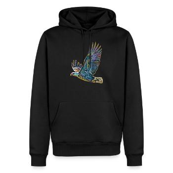 Aigle - Sweat à capuche Premium bio Homme - noir - Devant - Nico (187cm)