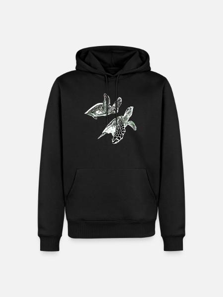 Sea turtles - Men’s Premium Organic Hoodie - black