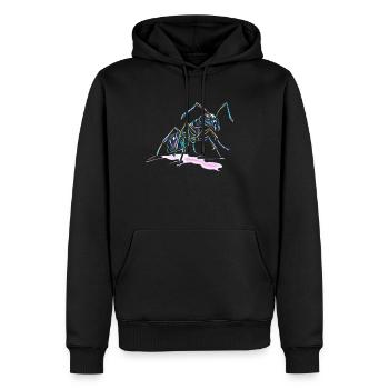 Ameise - Männer Premium Bio Hoodie - Schwarz - Vorne - Nico (187cm)