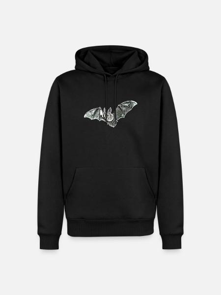 bat - Men’s Premium Organic Hoodie - black