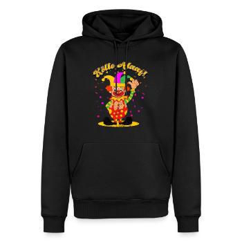 Köln Karneval - Männer Premium Bio Hoodie - Schwarz - Vorne - Nico (187cm)