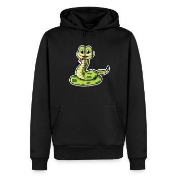 Sweet snake - Men’s Premium Organic Hoodie - black - Front - Nico (187cm)