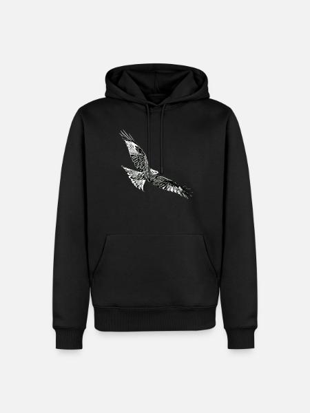 Falcon - Men’s Premium Organic Hoodie - black