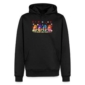 Valentinstag, Valentinstag Geschenk - Männer Premium Bio Hoodie - Schwarz - Vorne - Nico (187cm)