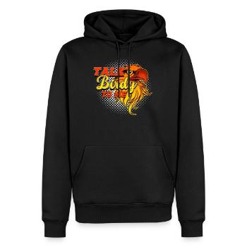 Bird Watching, Bird Watching Gift - Men’s Premium Organic Hoodie - black - Front - Nico (187cm)