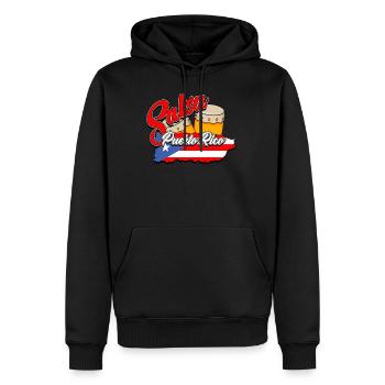 salsa - Sweat à capuche Premium bio Homme - noir - Devant - Nico (187cm)