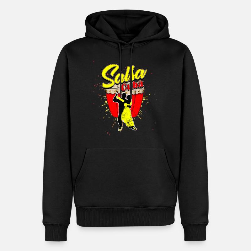Salsa - Männer Premium Bio Hoodie - Schwarz