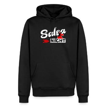 salsa - Sweat à capuche Premium bio Homme - noir - Devant - Nico (187cm)