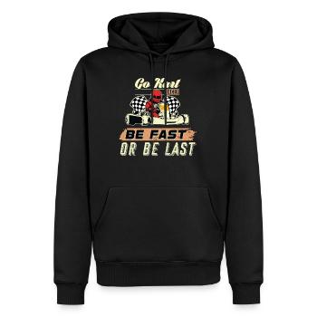Go Kart - Männer Premium Bio Hoodie - Schwarz - Vorne - Nico (187cm)
