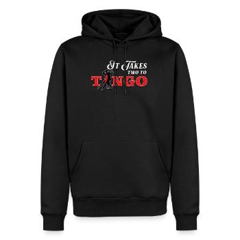 Tango, Tango Tänzer - Männer Premium Bio Hoodie - Schwarz - Vorne - Nico (187cm)