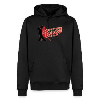 Tango, danseurs de tango - Sweat à capuche Premium bio Homme - noir - Devant - Nico (187cm)