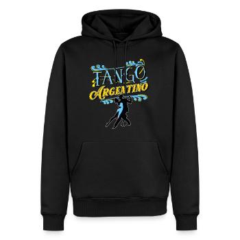 Tango, Tango Tänzer - Männer Premium Bio Hoodie - Schwarz - Vorne - Nico (187cm)