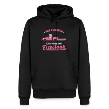Autofahrerin Einhorn Fahranfängerin Führerschein - Männer Premium Bio Hoodie - Schwarz - Vorne - Nico (187cm)