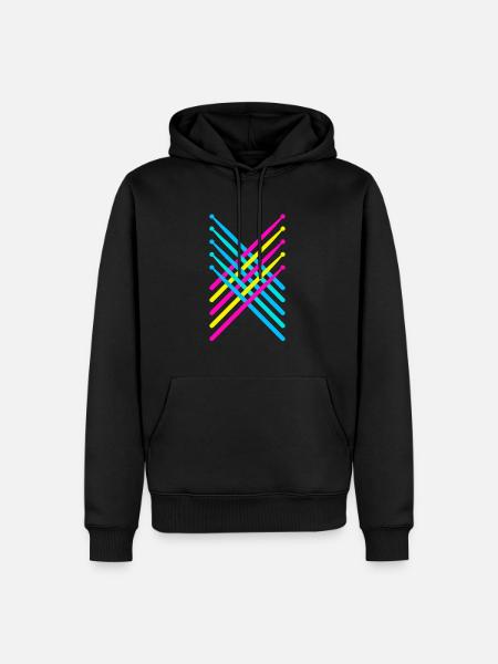 Drum sticks drums drums 80s - Men’s Premium Organic Hoodie - black