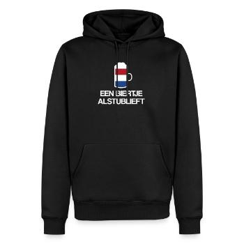 Bier bitte Niederländisch Bier bestellen Holland - Männer Premium Bio Hoodie - Schwarz - Vorne - Nico (187cm)