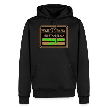 Made In Western Germany - Männer Premium Bio Hoodie - Schwarz - Vorne - Nico (187cm)
