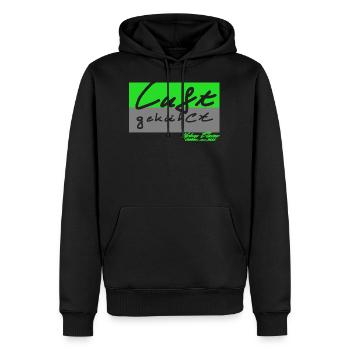 luftgekühlt in 2020 - Männer Premium Bio Hoodie - Schwarz - Vorne - Nico (187cm)
