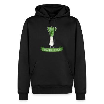 Lauch Fitness Pumper Waschbrettlauch Gym - Männer Premium Bio Hoodie - Schwarz - Vorne - Nico (187cm)