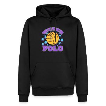Water polo - Sweat à capuche Premium bio Homme - noir - Devant - Nico (187cm)