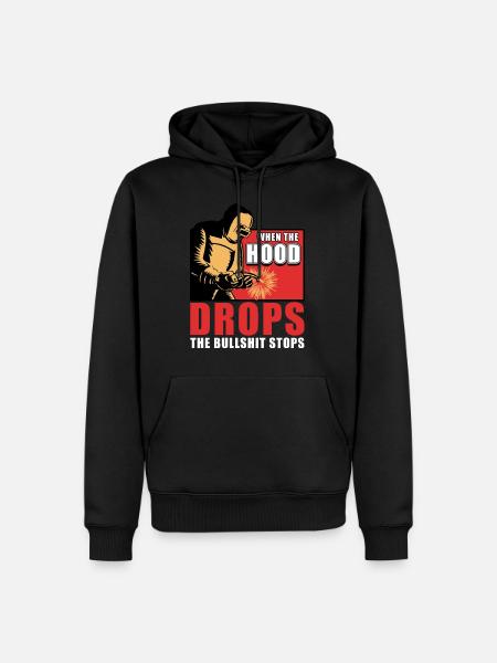 Welding - Men’s Premium Organic Hoodie - black