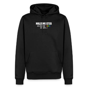 Maler Lackierer Malermeister Malerbetrieb Handwerk - Männer Premium Bio Hoodie - Schwarz - Vorne - Nico (187cm)