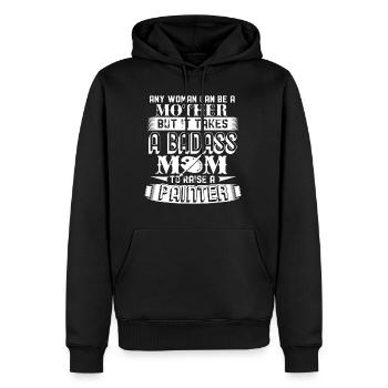 Maler Maler Mama - Männer Premium Bio Hoodie - Schwarz - Vorne - Nico (187cm)