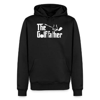 Der Golffather Golf Dad Golf Papa Lustiges Golfspiel - Männer Premium Bio Hoodie - Schwarz - Vorne - Nico (187cm)
