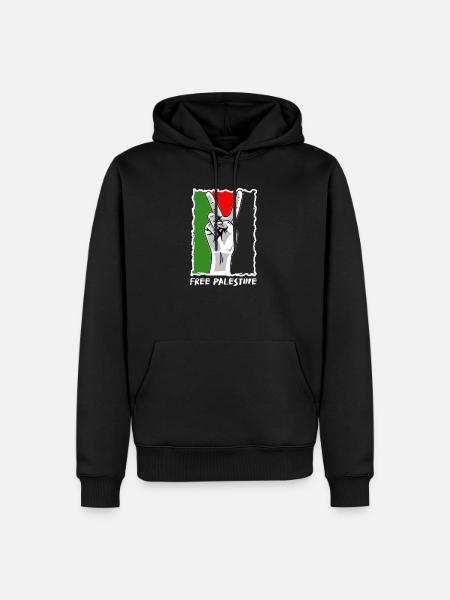 Free Gaza Free Palestine Liberté pour la Palestine - Herre Premium økologisk hoodie - sort