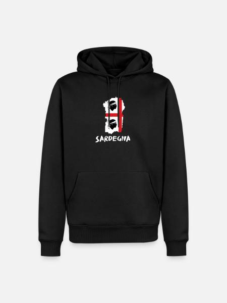 Sardegna Sardinien Sardische Flagge Sarde Italien - Männer Premium Bio Hoodie - Schwarz