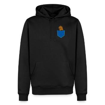 Cadeau de rongeur cobaye Capybara - Sweat à capuche Premium bio Homme - noir - Devant - Nico (187cm)