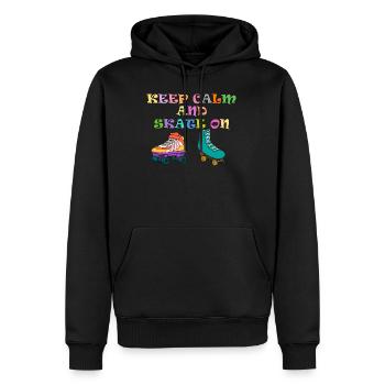 Rollschuh Fahren Skate Sport Rollschuhe Geschenk - Männer Premium Bio Hoodie - Schwarz - Vorne - Nico (187cm)