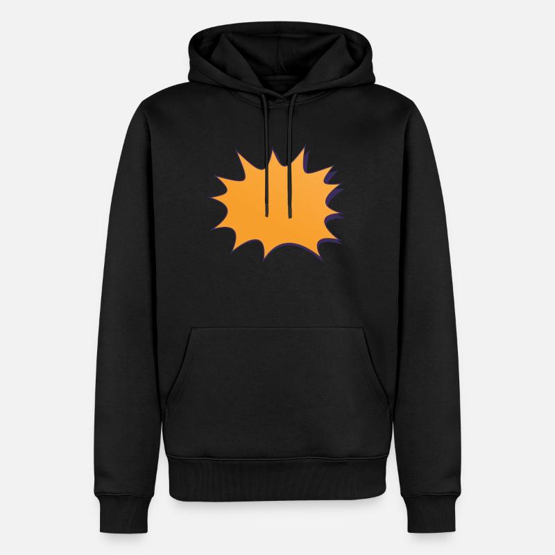 Comic - Männer Premium Bio Hoodie - Schwarz