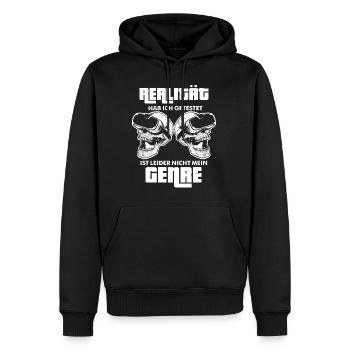 Realität Halloween Gaming Zocker Videospiele - Männer Premium Bio Hoodie - Schwarz - Vorne - Nico (187cm)