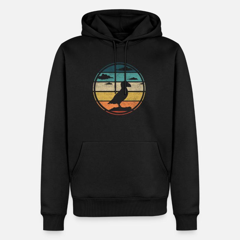 Perroquets - Sweat à capuche Premium bio Homme - noir