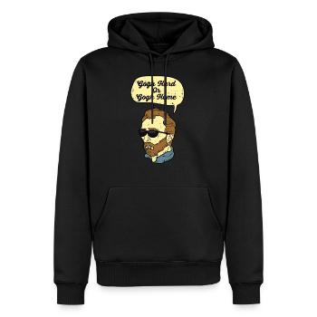Gogh Hard Or Gogh Home - Männer Premium Bio Hoodie - Schwarz - Vorne - Nico (187cm)