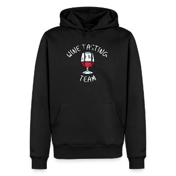 Wine Tasting Team Wein - Männer Premium Bio Hoodie - Schwarz - Vorne - Nico (187cm)
