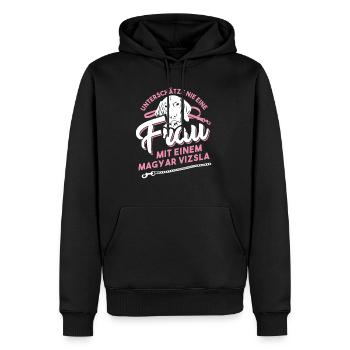Magyar Vizsla - Männer Premium Bio Hoodie - Schwarz - Vorne - Nico (187cm)