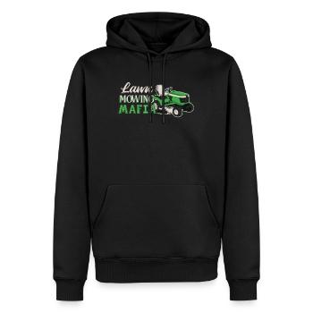 Jardinage - Sweat à capuche Premium bio Homme - noir - Devant - Nico (187cm)