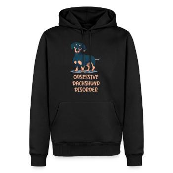 Obsessive Dachshund Disorder Dackel Hund - Männer Premium Bio Hoodie - Schwarz - Vorne - Nico (187cm)