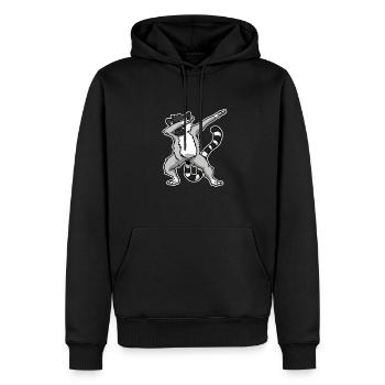 Lustiges Dabbing Lemur Geschenk - Männer Premium Bio Hoodie - Schwarz - Vorne - Nico (187cm)