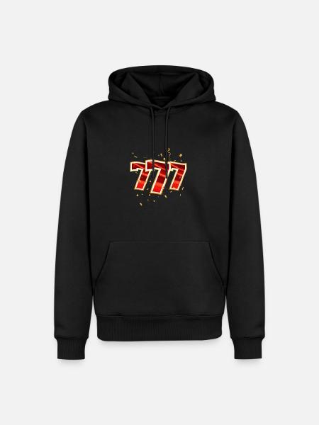 Funny Casino Slots | Gift | - Men’s Premium Organic Hoodie - black