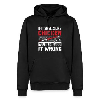 Electrical engineering - Men’s Premium Organic Hoodie - black - Front - Nico (187cm)