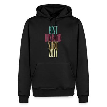 3. Hochzeitstag Jahrestags Geschenk Bester Ehemann - Männer Premium Bio Hoodie - Schwarz - Vorne - Nico (187cm)
