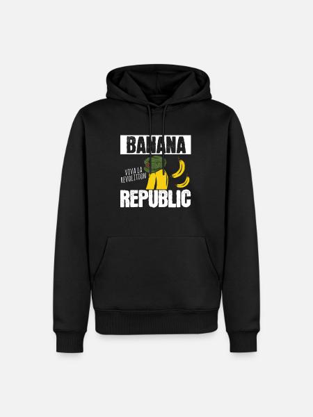Banane - Männer Premium Bio Hoodie - Schwarz