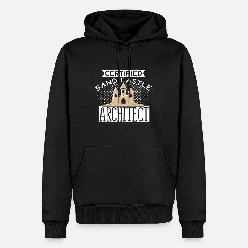 Architecte de bac à sable - Sweat à capuche Premium bio Homme - noir