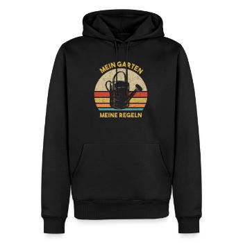 Gartenarbeit - Männer Premium Bio Hoodie - Schwarz - Vorne - Nico (187cm)