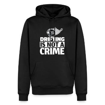 Driften - Männer Premium Bio Hoodie - Schwarz - Vorne - Nico (187cm)