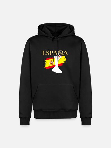 Spain - Men’s Premium Organic Hoodie - black